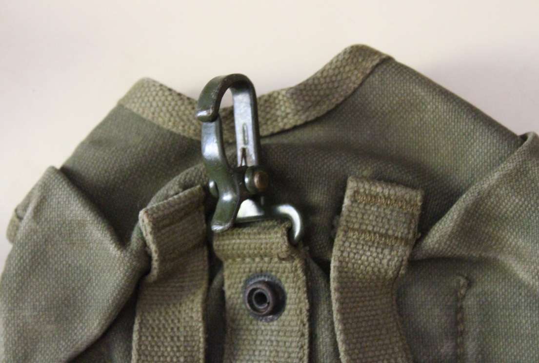 3 x Vintage SADF Ammunition Pouches and 1 x Water Bottle Pouch, Pattern 70 1970's.