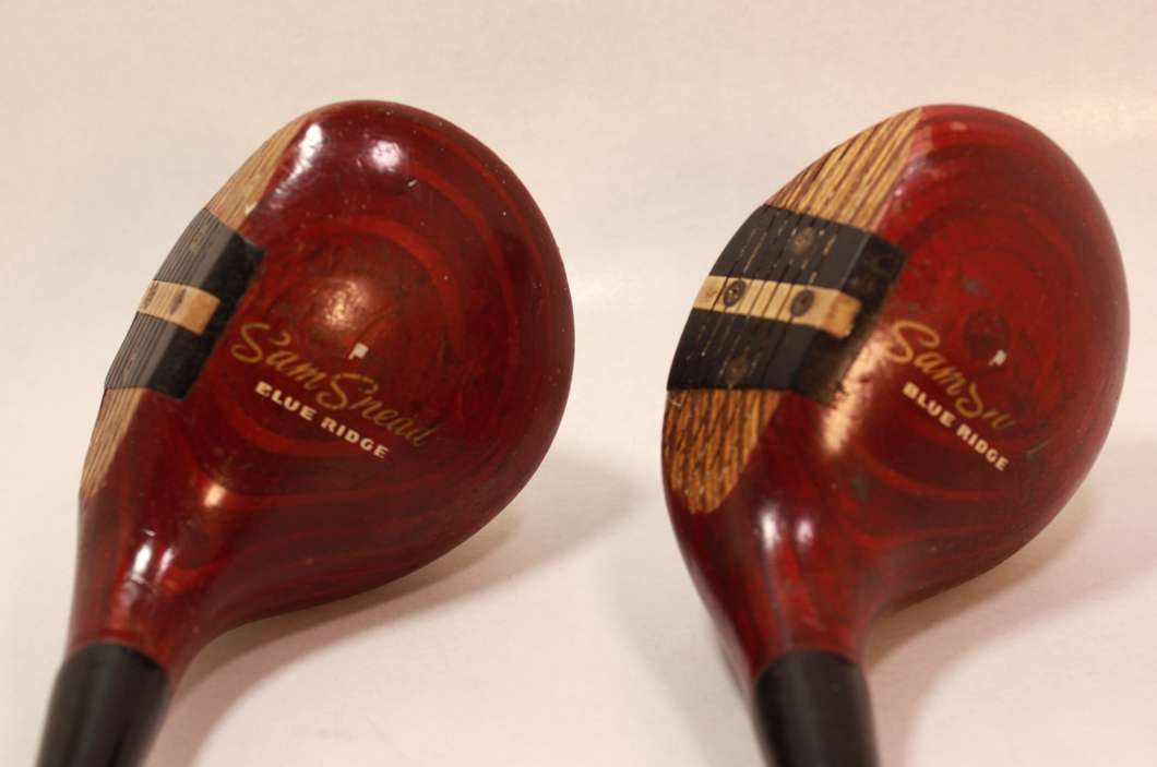Vintage Set Of Sam Snead Blue Ridge # 4250 Wood Drivers 1 to 4 Made by Wilson Men's RH