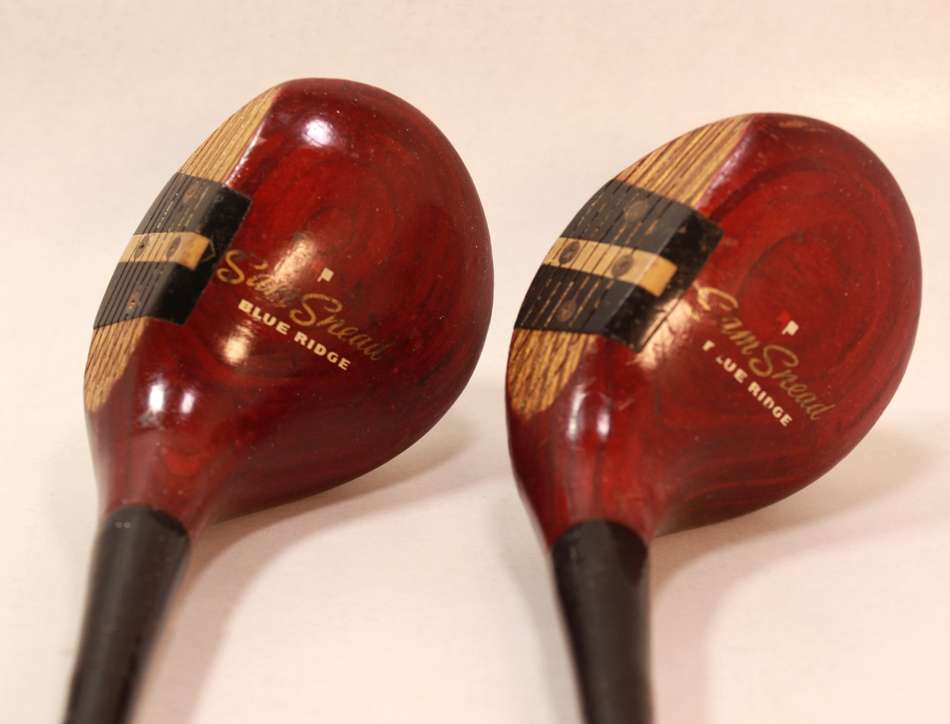 Vintage Set Of Sam Snead Blue Ridge # 4250 Wood Drivers 1 to 4 Made by Wilson Men's RH