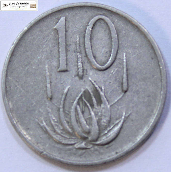 South Africa 10 Cent 1969 Van Riebeeck Coin Circulated