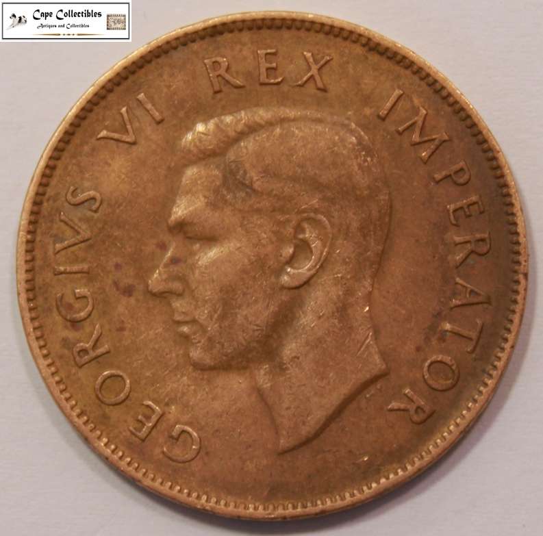 South Africa 1 Penny Coin 1946 Circulated