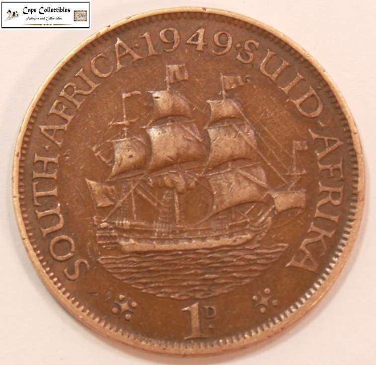 South Africa 1 Penny 1949 Coin Circulated