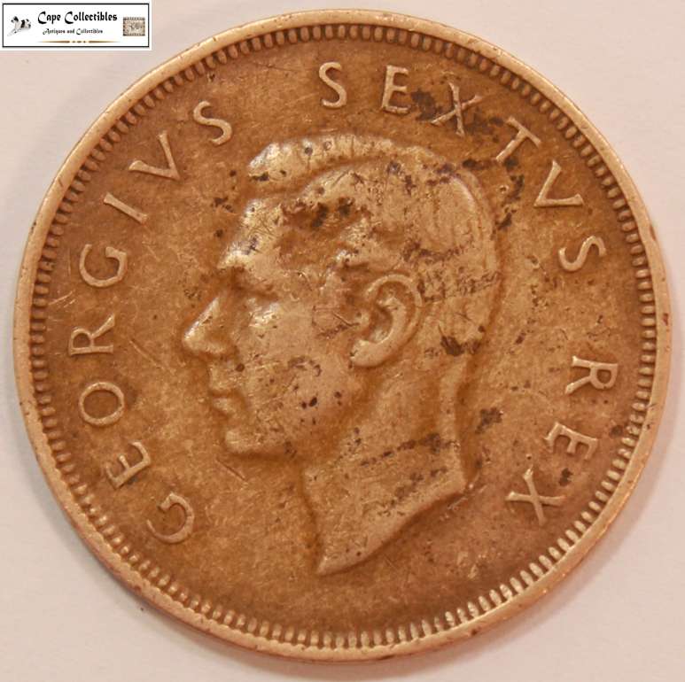 South Africa 1 Penny 1949 Coin Circulated