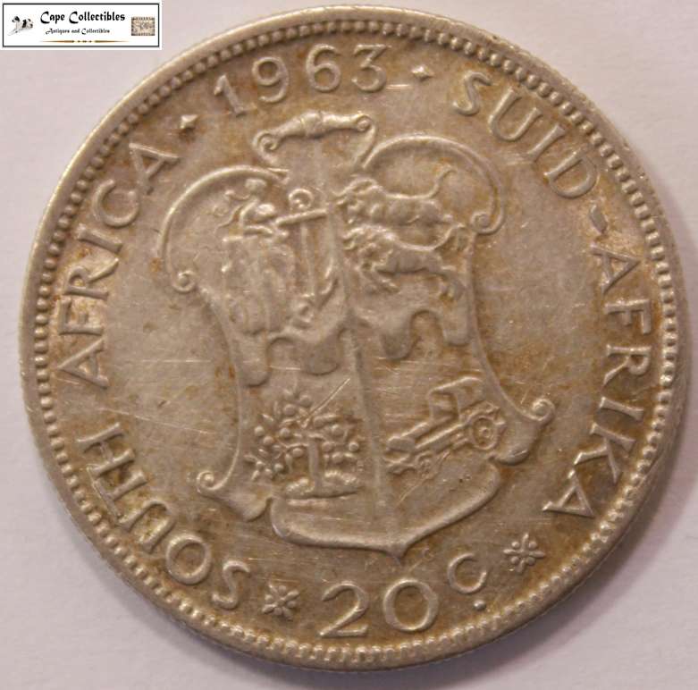 South Africa 20 Cent 1963 Coin Circulated