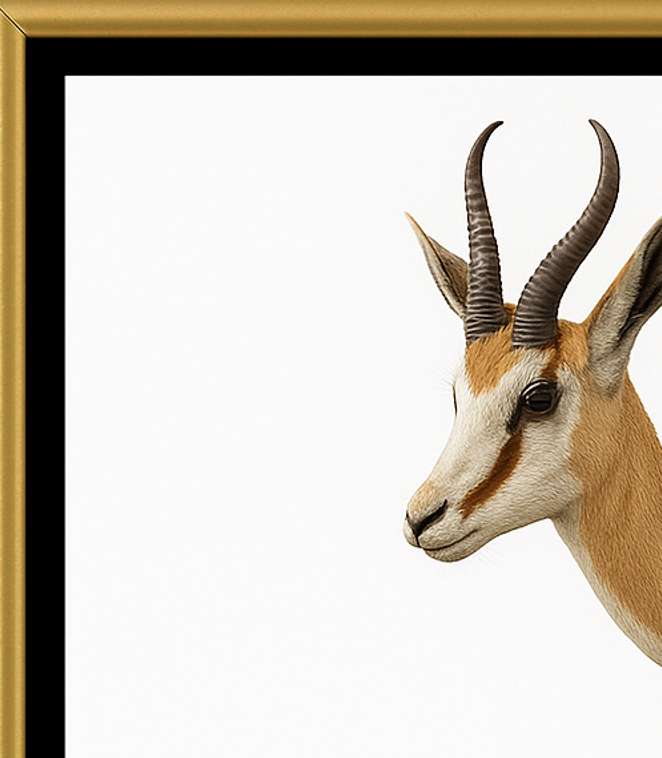 Springbok Side View Digital Download Image For Printing and Framing