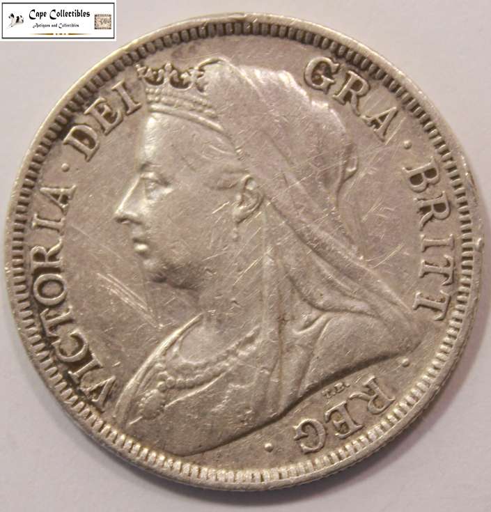 United Kingdom 1/2 Crown 1900 Coin Circulated