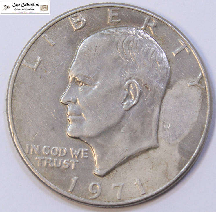 United States Of America 1 Dollar 1971 Eisenhower Coin Circulated