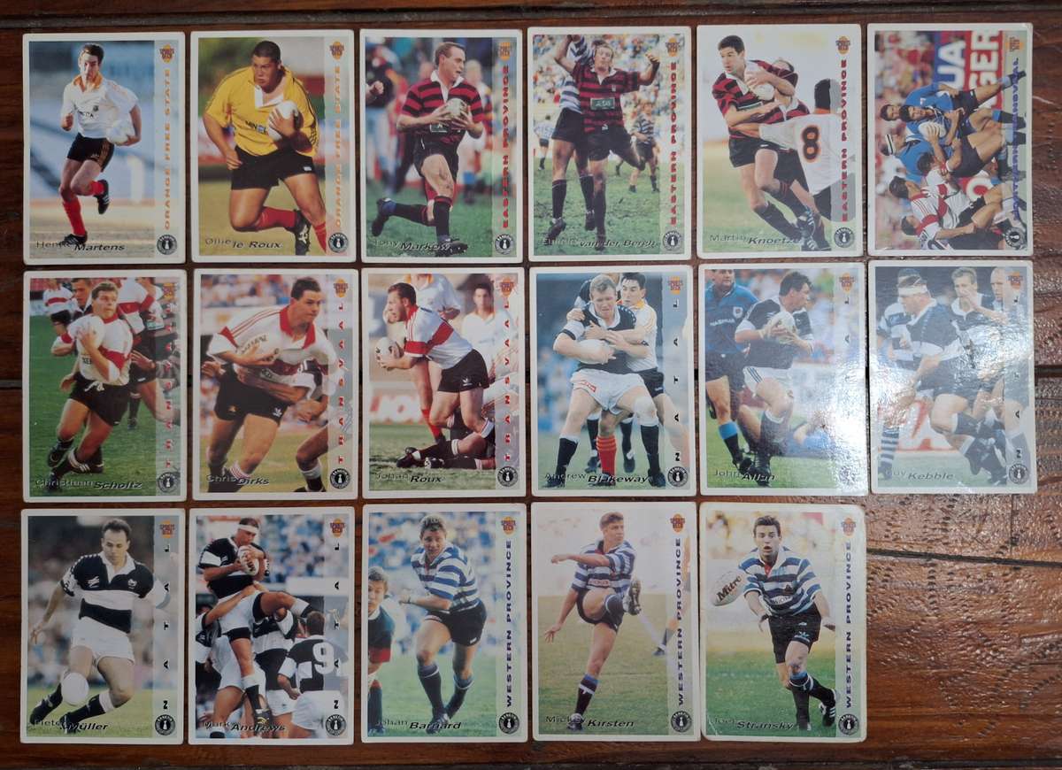 1994 Sportsdeck Currie Cup Rugby Trading Cards