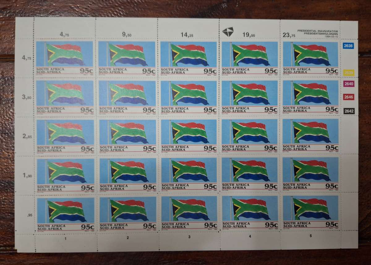 Presidential Inauguration Stamp Sheet - 1994-05-10
