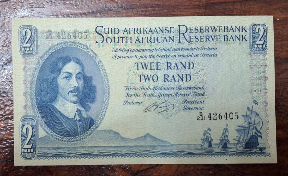 South African Two Rand Note - G. Rissik