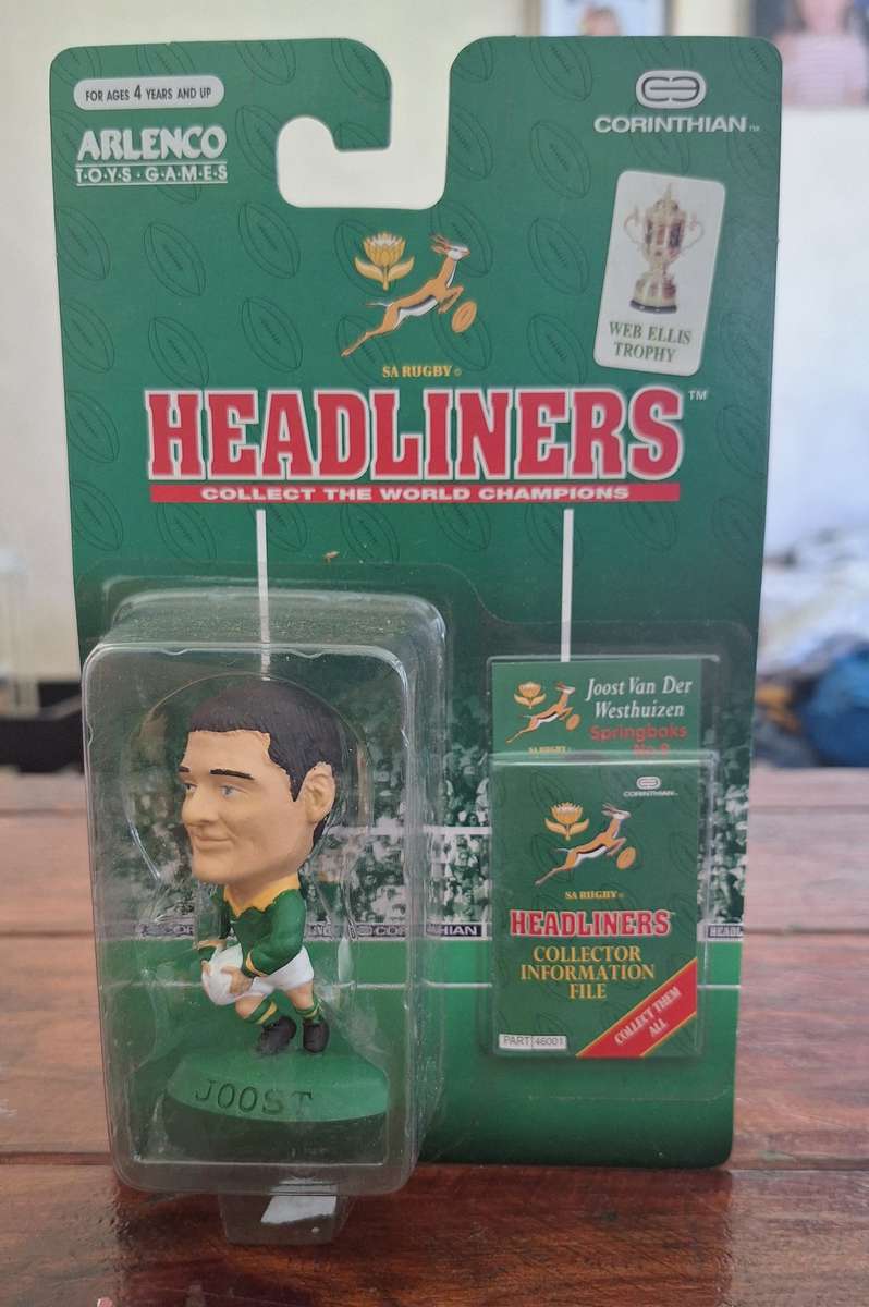 Sealed 1997 Arlenco Springbok Headliner - Joost van der Westhuizen