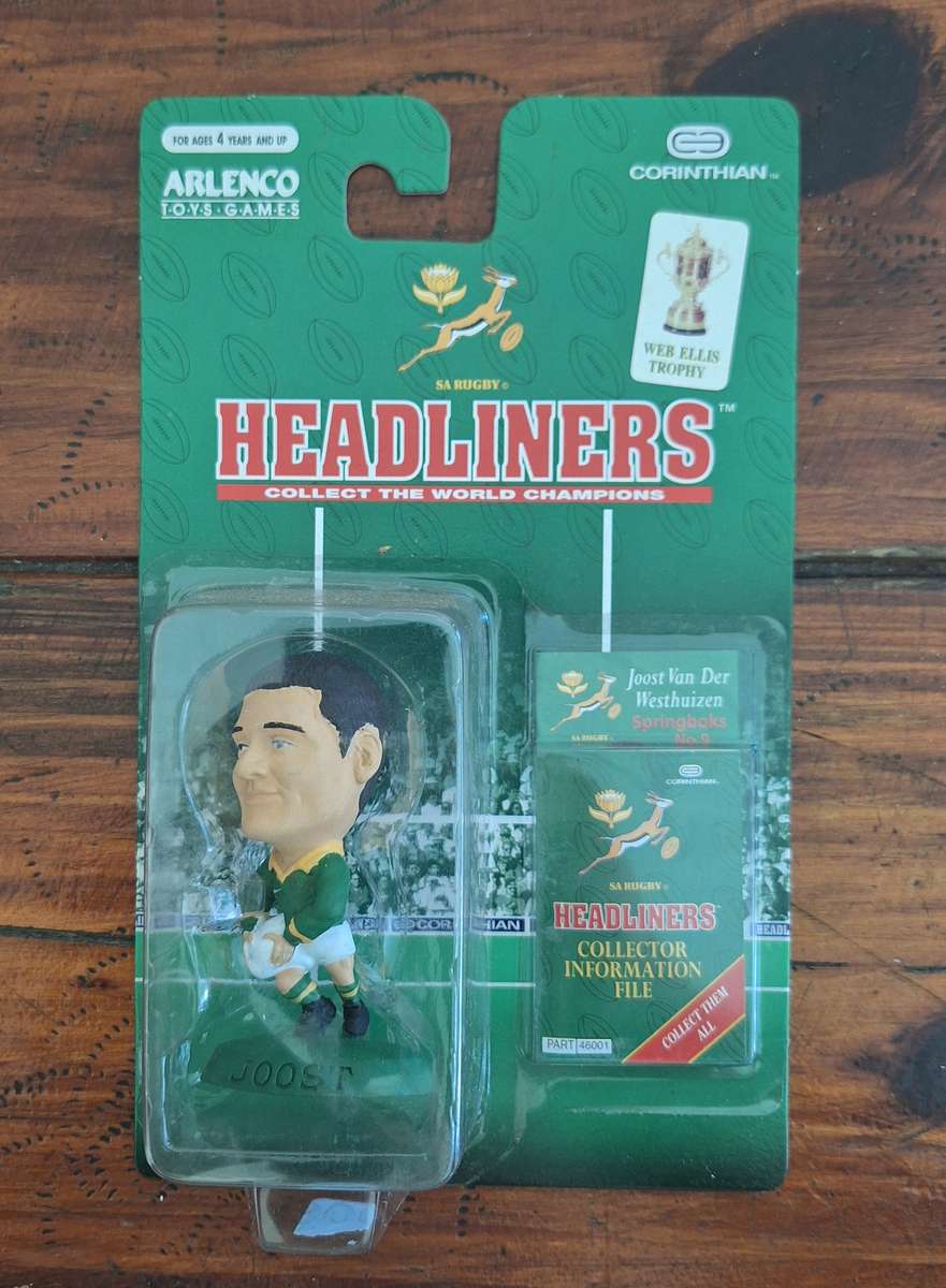 Sealed 1997 Arlenco Springbok Headliner - Joost van der Westhuizen