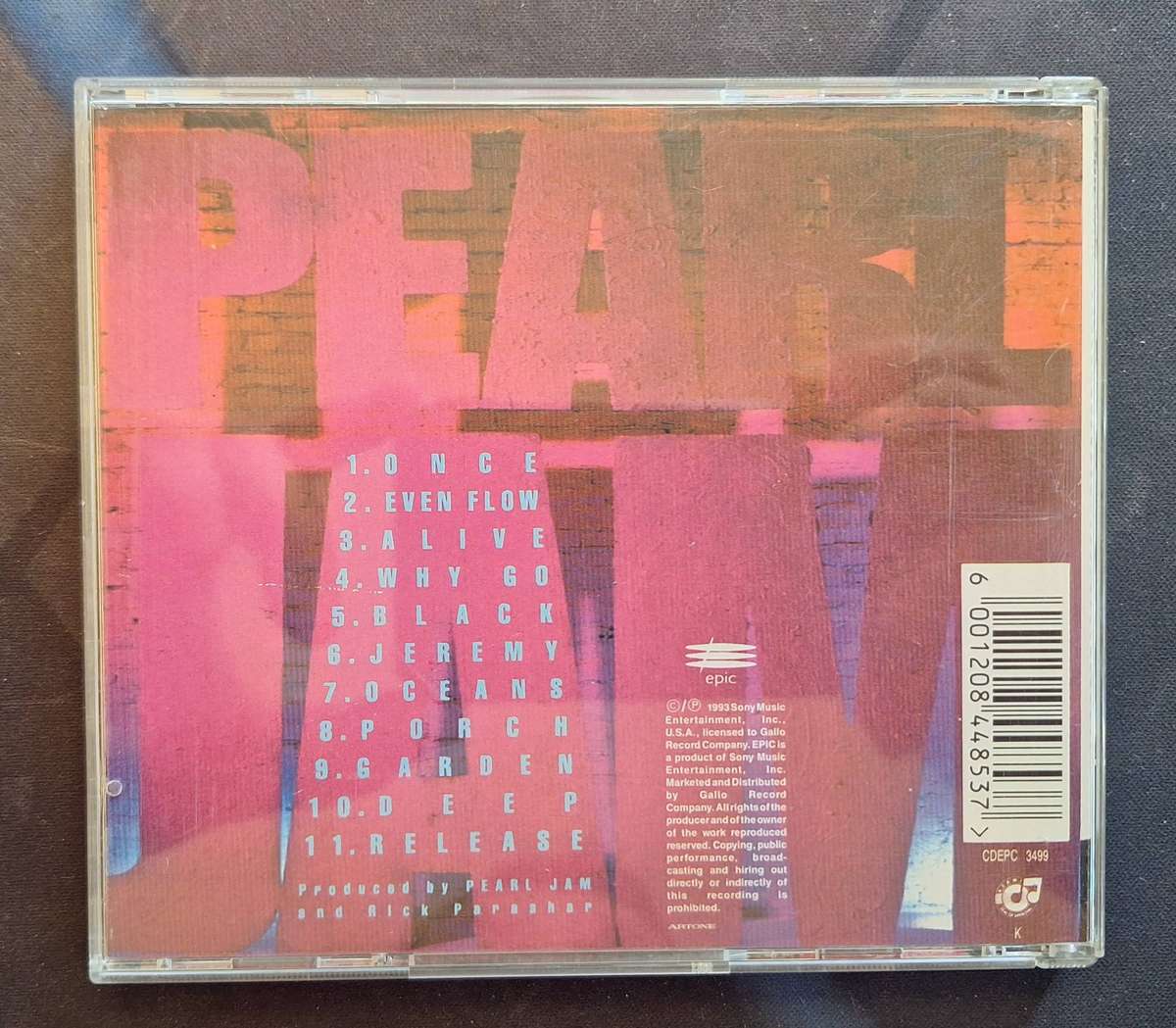 Nirvana & Pearl Jam CD's