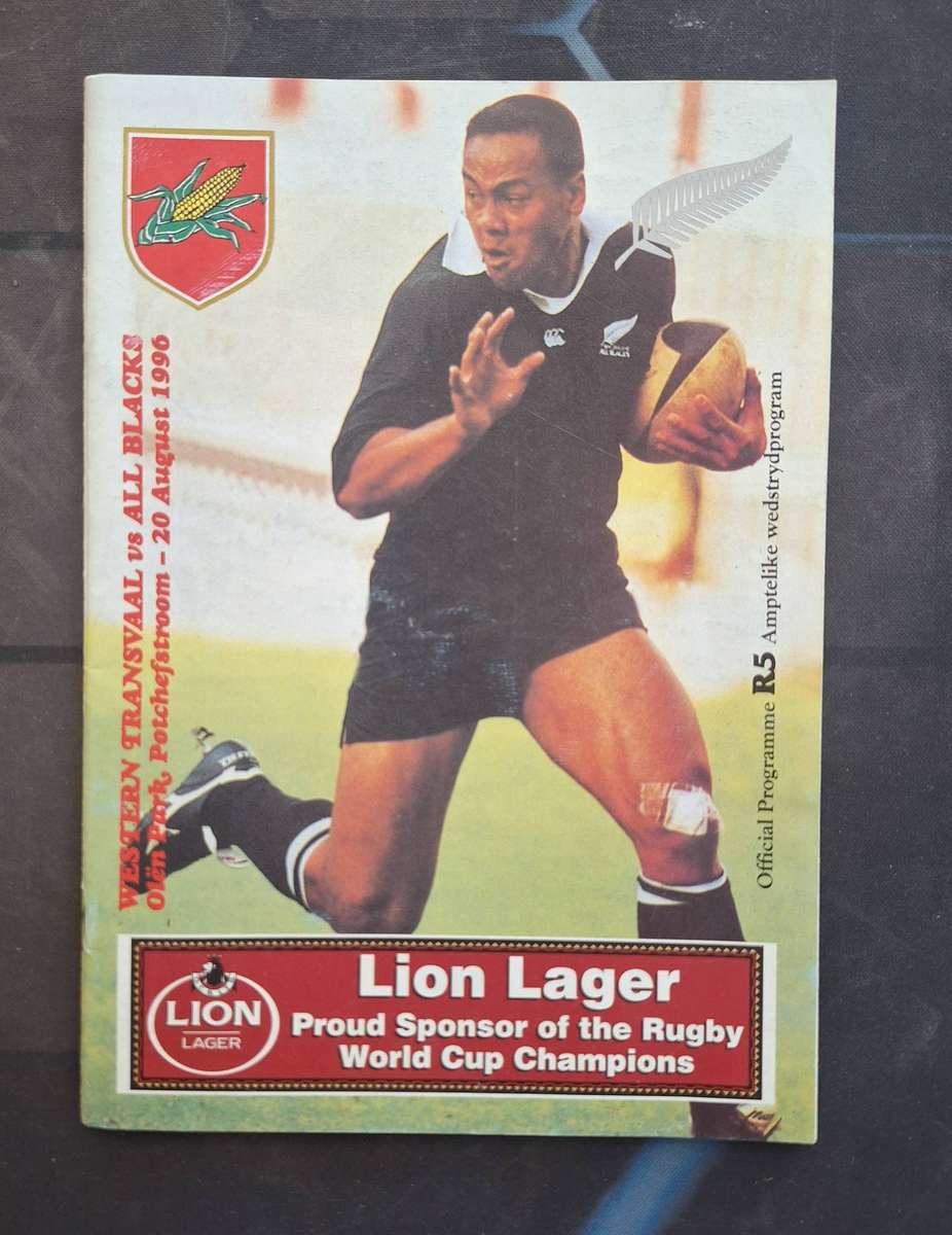 1996 NZ Tour of South Africa - NZ vs Western Transvaal Programme