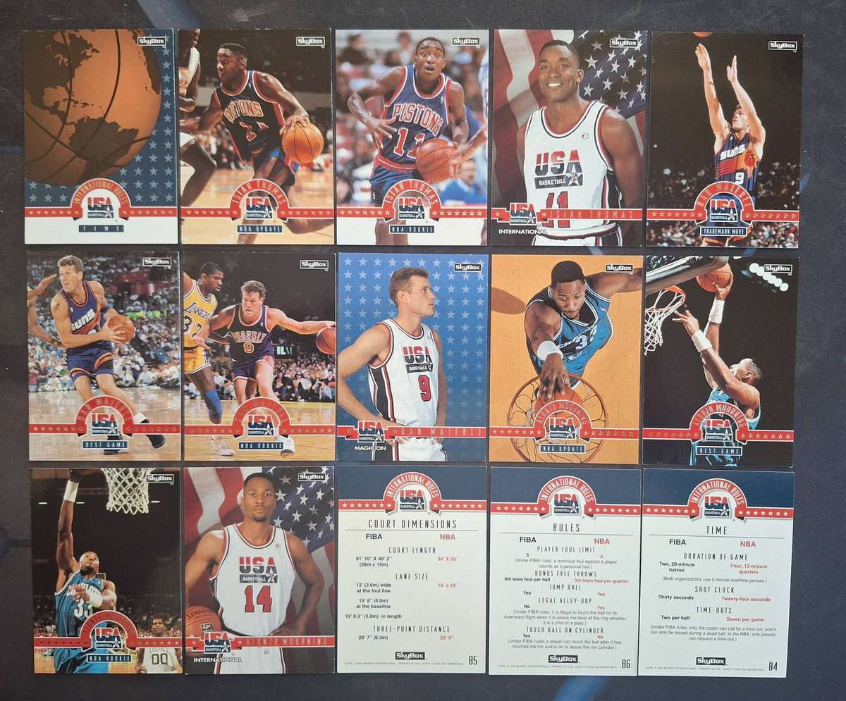 1994 Skybox International USA Basketball Trading Cards