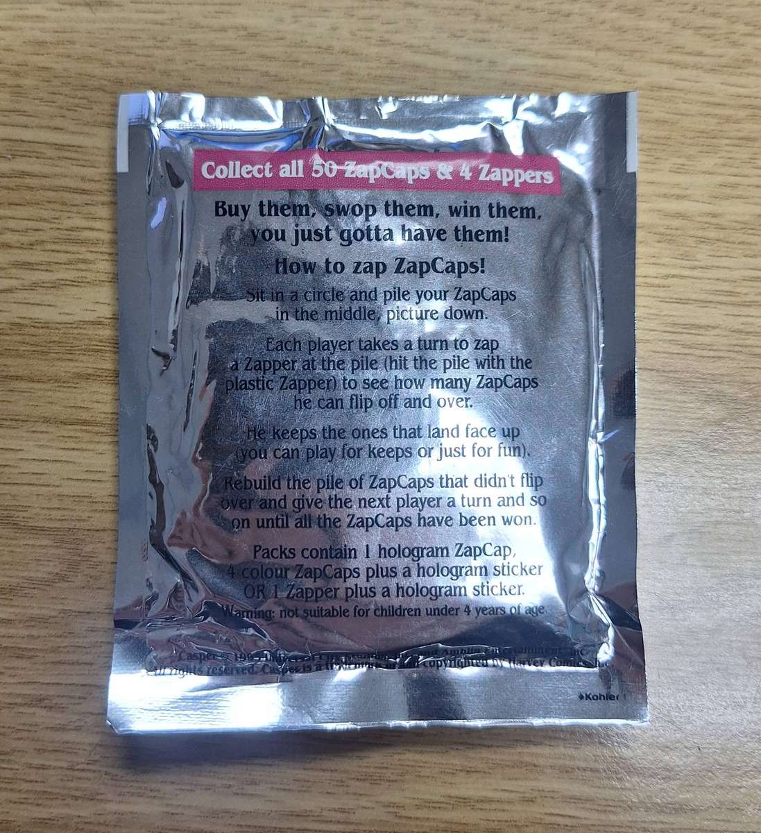 Casper ZapCaps from 1995 **Sealed**