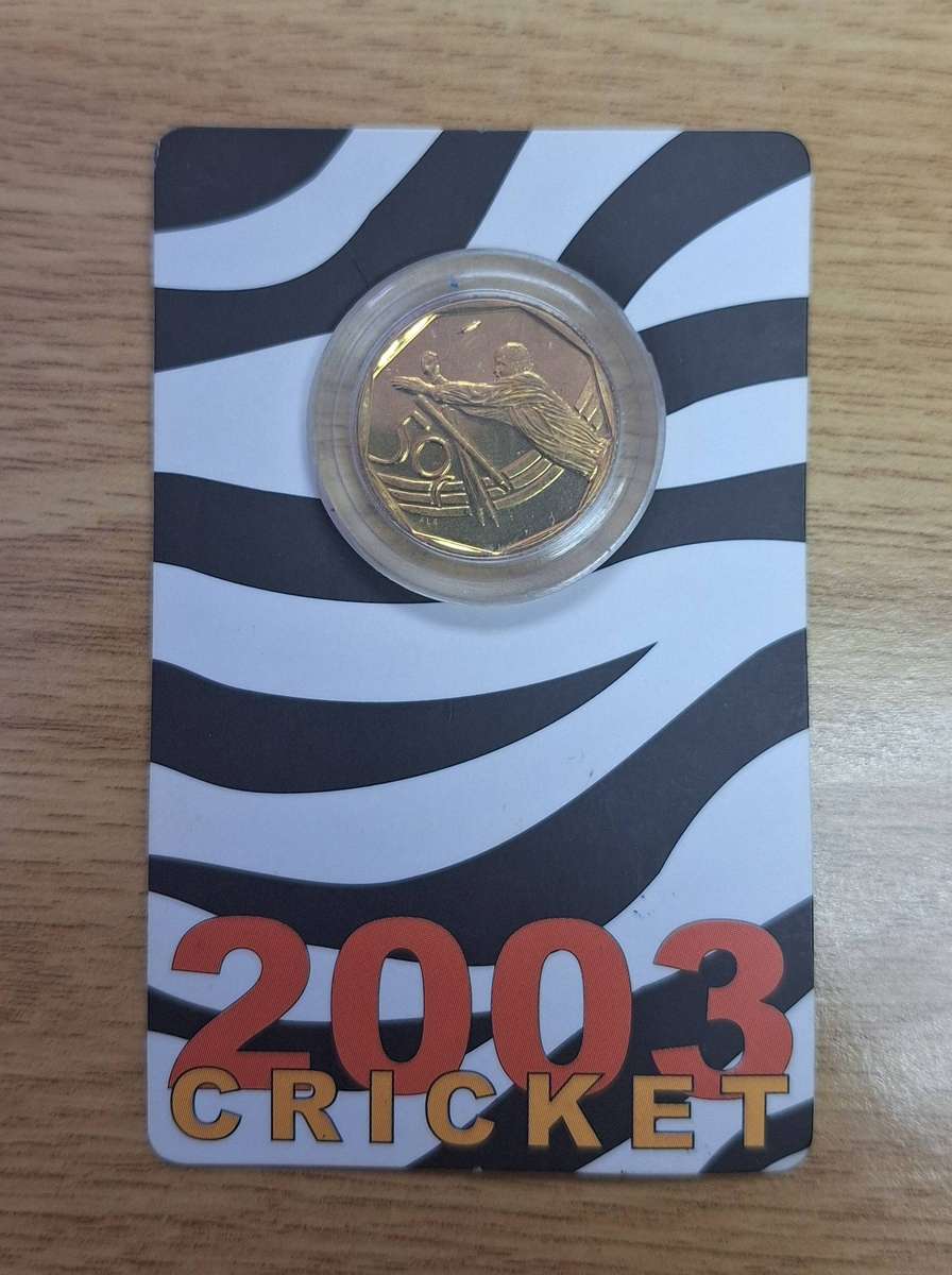 2003 Cricket 50c - Uncirculated