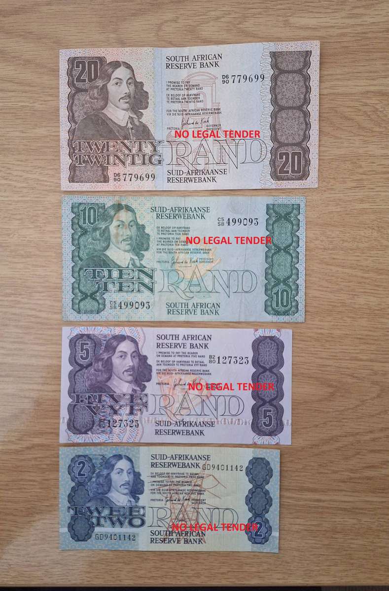 Gerhard de Kock Bank note Set