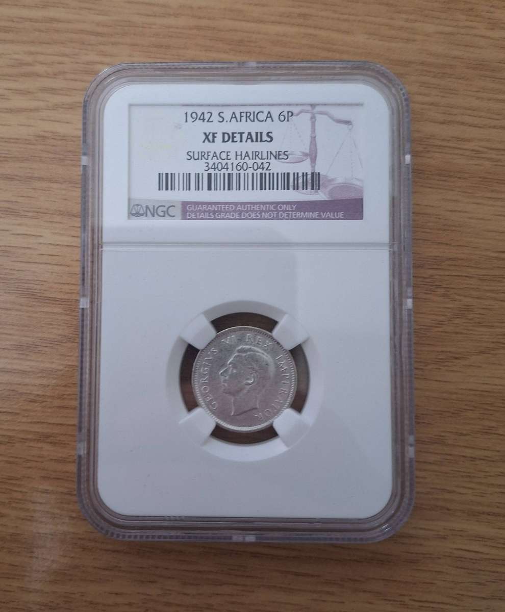 1942 South African 6P - XF Details