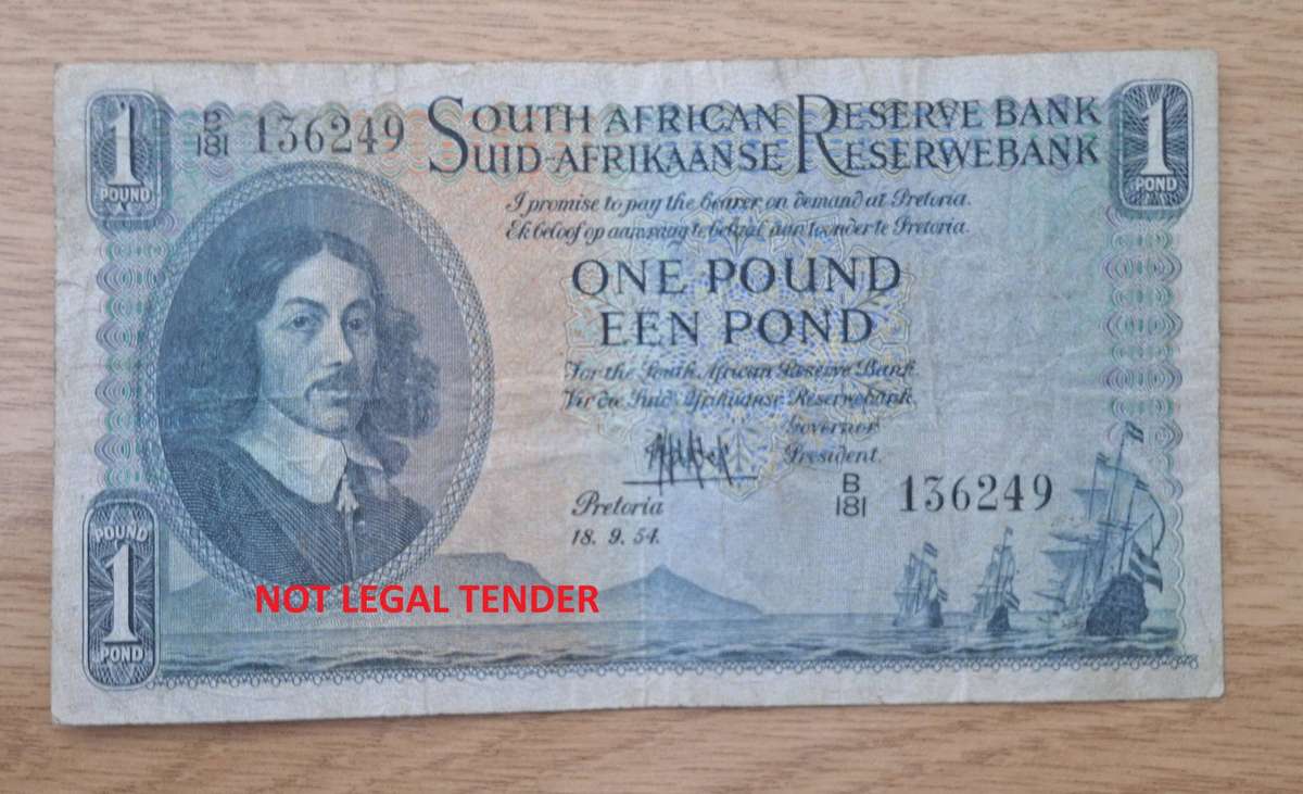 M.H. De Kock - One Pound Bank Note