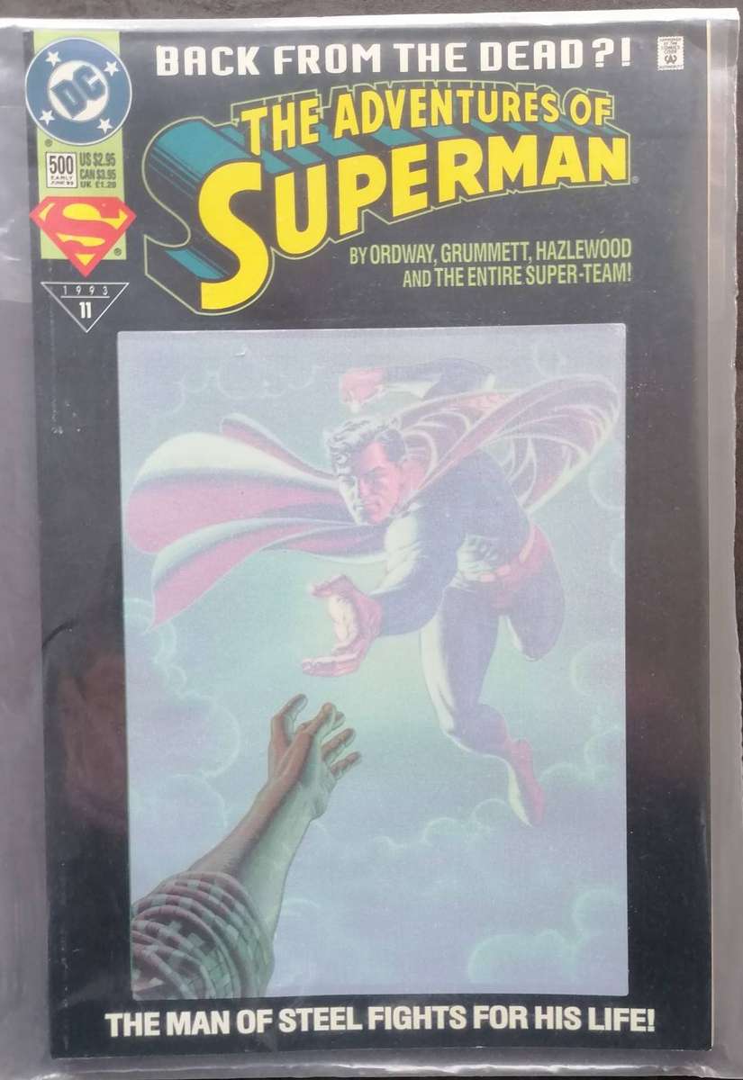 Vintage Superman Comic - The Man of Steel Fights for his Life - 1993