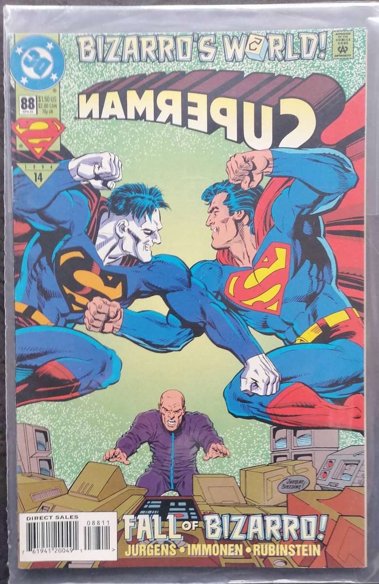 Vintage Superman Comic - Fall of Bizarro - 1994