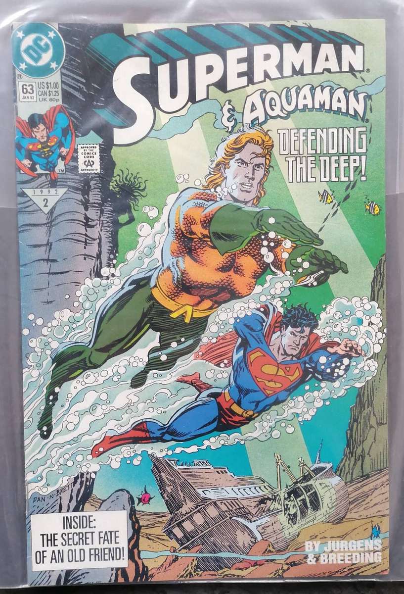 Vintage Superman Comic - Defending the Deep - 1992