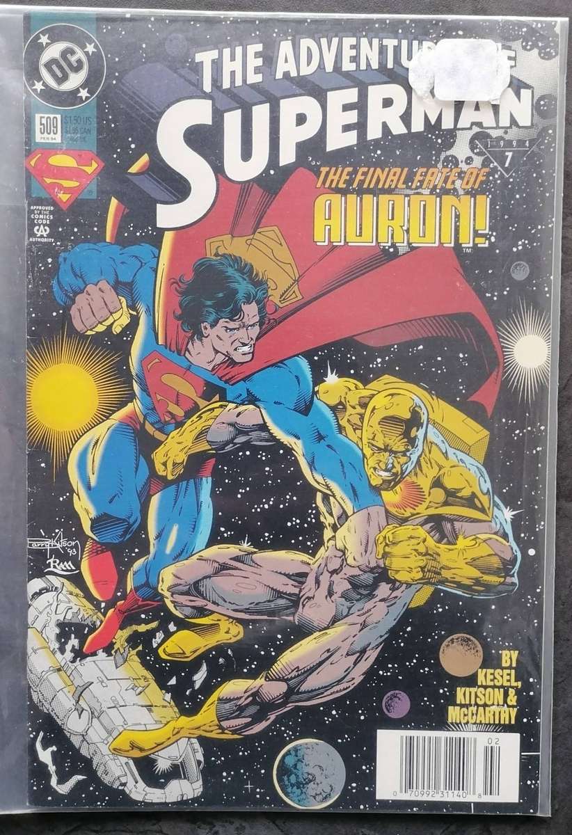 Vintage Superman Comic - The Final Fate of Auron! - 1994