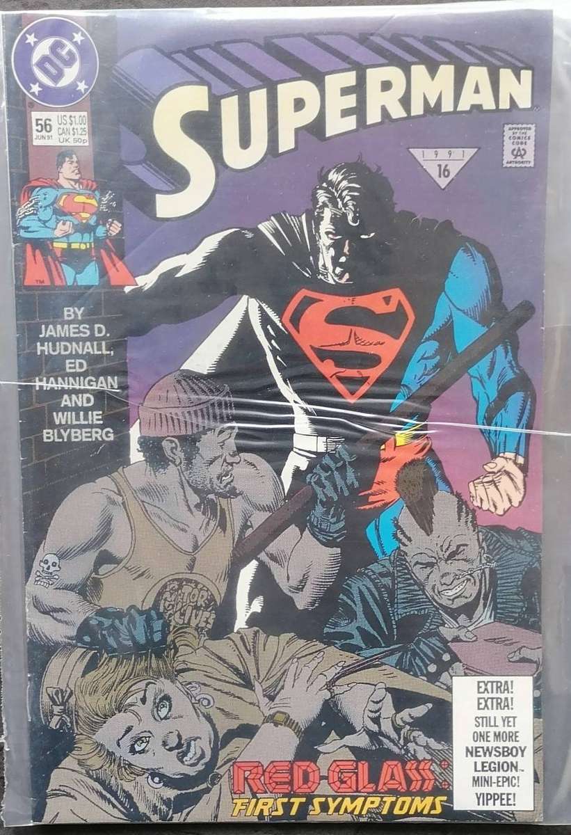 Vintage Superman Comic - Red Glass: First Symptoms - 1991