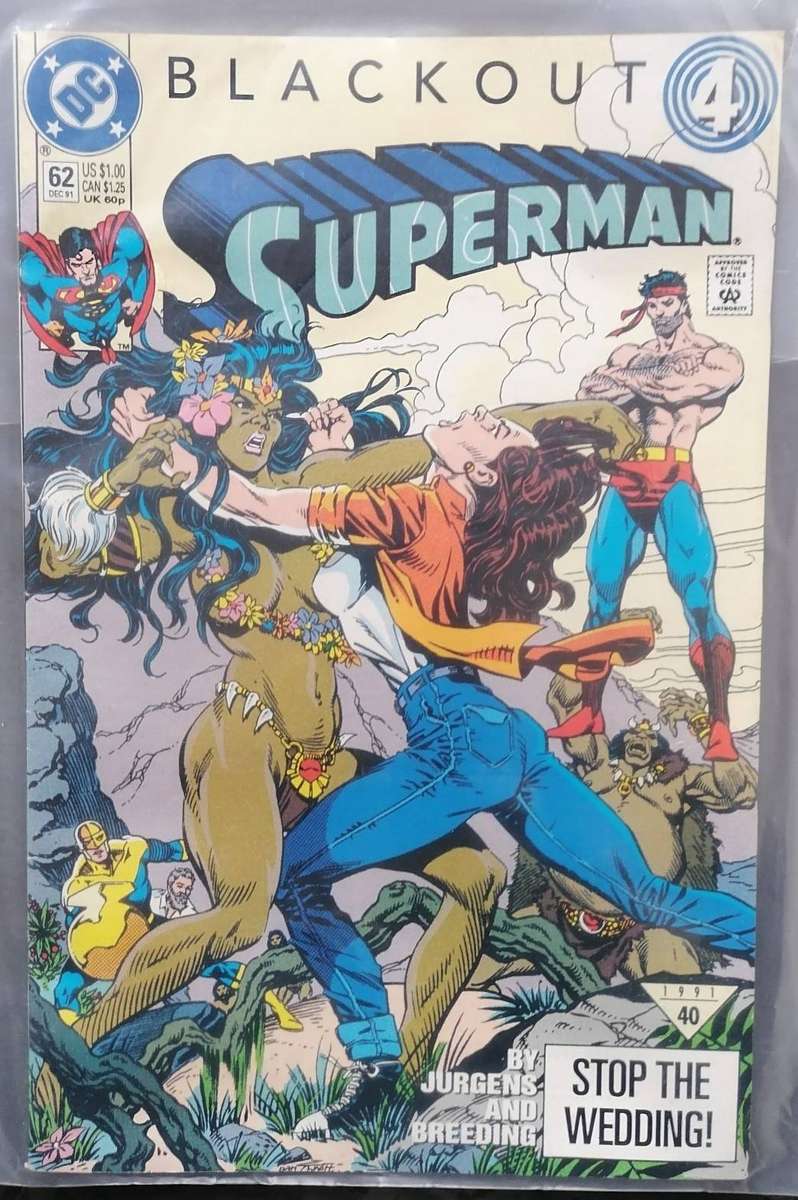 Vintage Superman Comic - Stop the Wedding - 1991