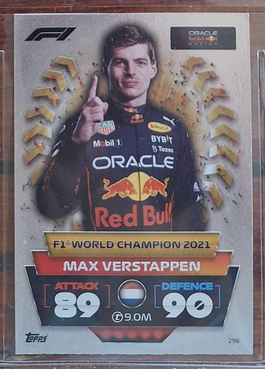 TOPPS F1 - Max Verstappen Foil Trading Card
