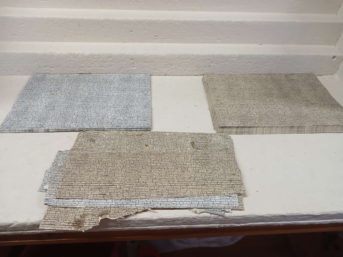 HO / OO SCALE - CARBOARD A4 SIZE STONEFINISH - X30 SHEETS