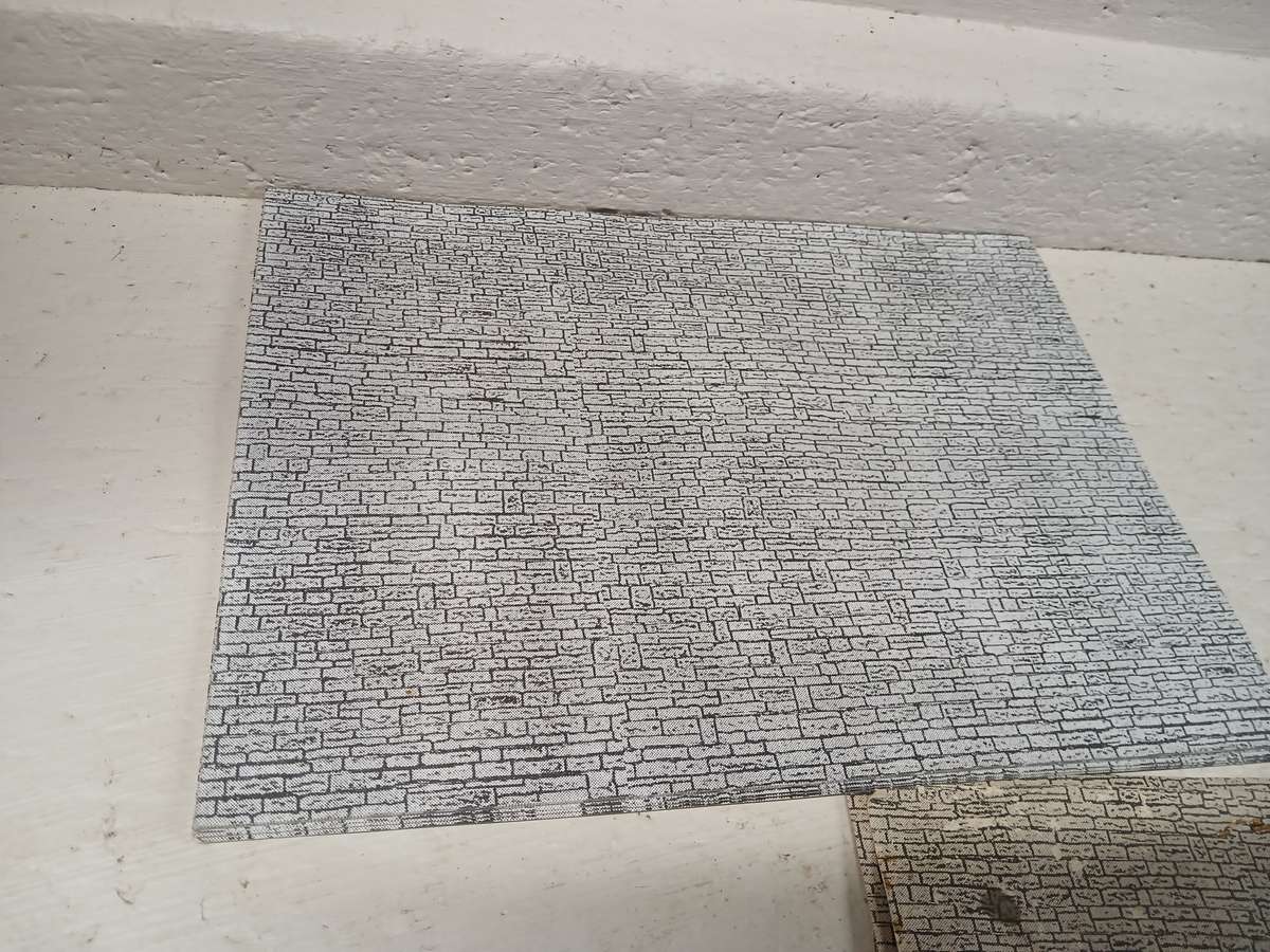 HO / OO SCALE - CARBOARD A4 SIZE STONEFINISH - X30 SHEETS