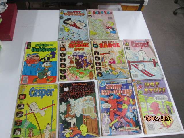COMICS - VARIOUS ORIGINAL OLD COMIC BOOKS - X10