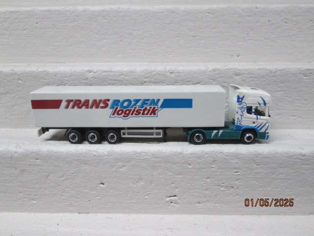 HO SCALE -HERPA - SCANNIA - TRUCK AND TRAILER - TRANS LOGISTIK
