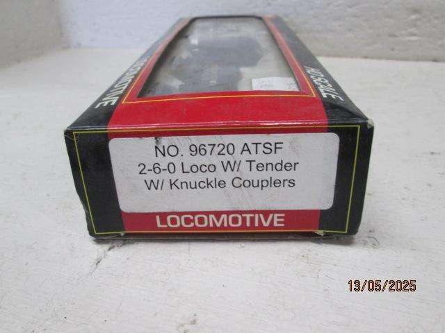 HO SCALE - MODEL POWER - 2-6-0 STEAM LOCMOTIVE - BOXED