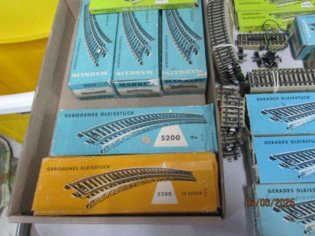 HO SCALE - MARKLIN -M TRACK - LARGE AMOUNT - MOSTLY BOXED