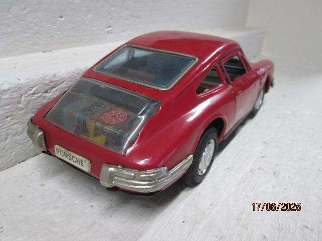 PORSCHE - VERY OLD TIN MODEL - BATTERY OPERATED