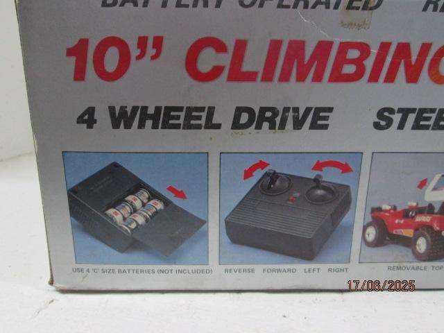 BATTERY OPERATED REMOTE CONTROL CLIMBING BUGGY - BOXED