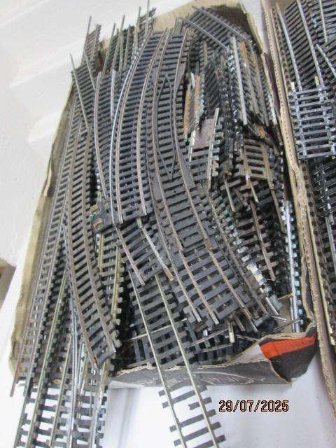 HO / OO SCALE - X2 BEER BOXES FULL OF OFFCUTS/SCRAP TRACK