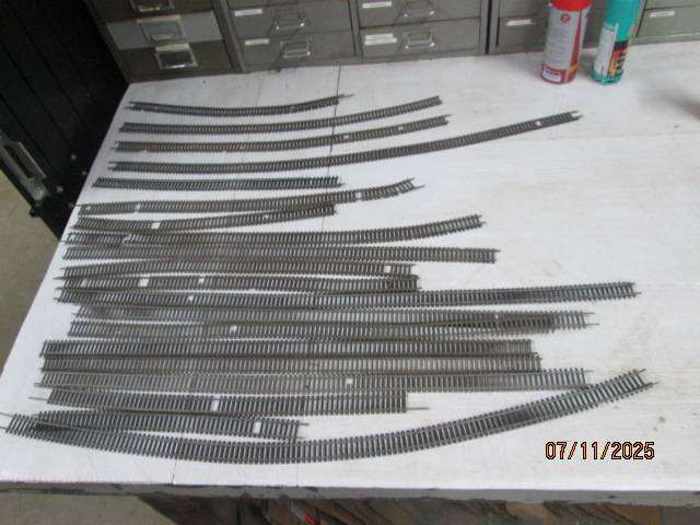 HO / OO SCALE - METAL LONG STRAIGHTS OF TRACK - X20 PIECES