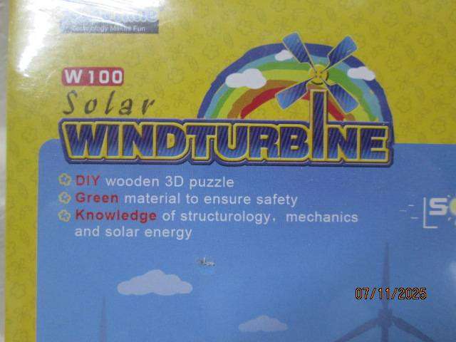 MODEL - SOLAR WINDTURBINE KIT - BOXED