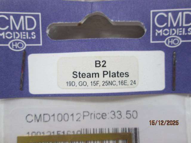 HO SCALE - CMD -SAR -  LOCOMOTIVE BRASS PLATES - X17 SETS - BOXED
