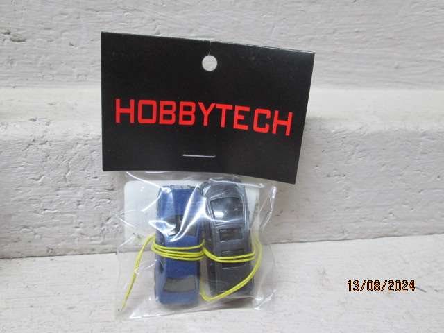 HO SCALE - X2 CARS WITH HEADLIGHTS- - BOXED