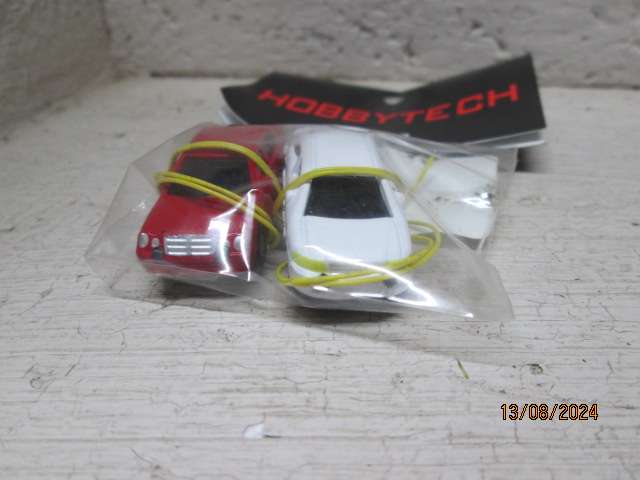 HO SCALE - X2 CARS WITH HEADLIGHTS- - BOXED