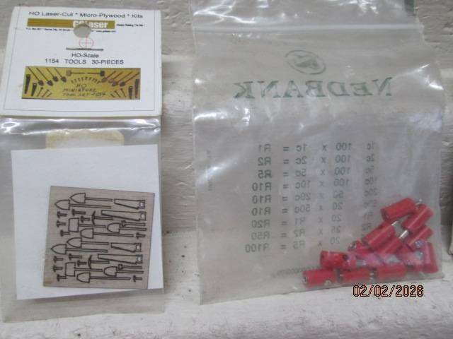 HO SCALE - VARIOUS SCENERY AND RAILROAD EQUIPMENT