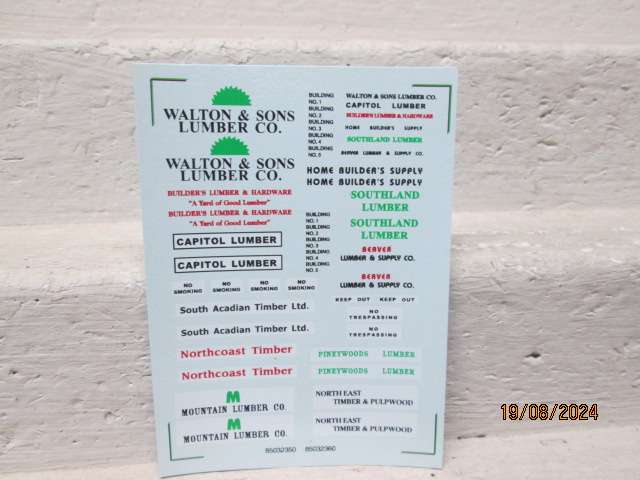 N SCALE - WALTHERS - MOUNTAIN LUMBER COMPANY BUILDING COMPLEX - BOXED