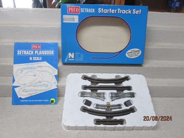 N SCALE - PECO - STARTER TRACK SET - INCLUDING PLAN BOOK - BOXED