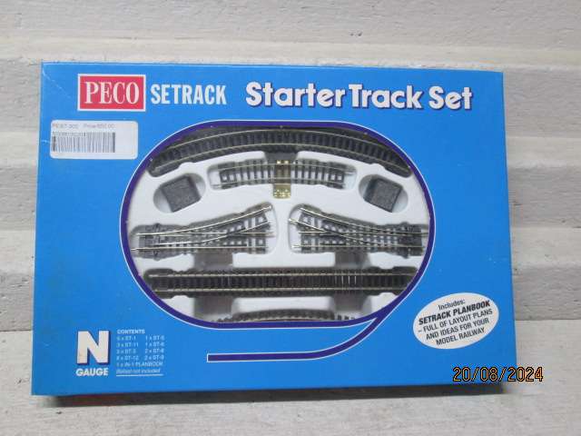 N SCALE - PECO - STARTER TRACK SET - INCLUDING PLAN BOOK - BOXED