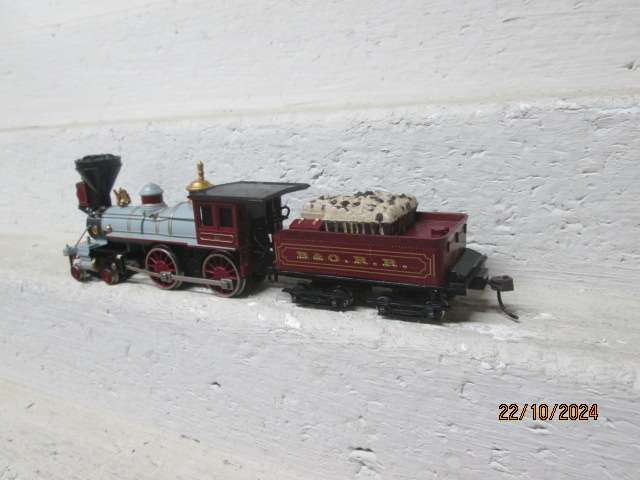 HO SCALE - BACHMANN - B&O.R.R 4-4-0 STEAM LOCOMOTIVE